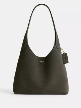 Brass and Olive Coach Brooklyn Shoulder Bag 28